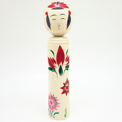 楽天市場】鳴子系 伝統こけし こけし 九寸 約27cm こけしの岡仁