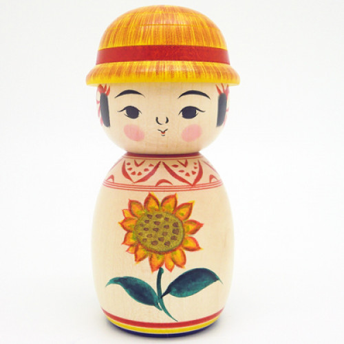 こけし通販【キャロル】季節の帽子こけし