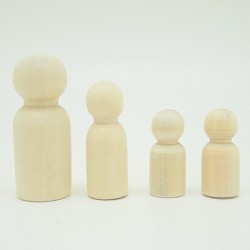こけし木地セット #A