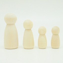 こけし木地セット #B