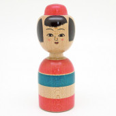 木地山系　三春文雄　治一型アレンジこけし②