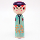 弥治郎系　佐藤誠孝　福水こけし　2.5寸