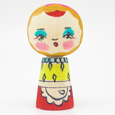 中ノ沢系　野矢里志　チビオカンこけし