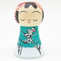 うさぎ抱っここけし 遠刈田系 小松里佳 うさぎ抱っここけし 遠刈田系 小松里佳
