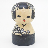 遠刈田系　小松里佳　梅こけし　黒