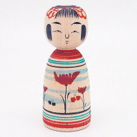 土湯系　阿部国敏　青空に花　2.5寸