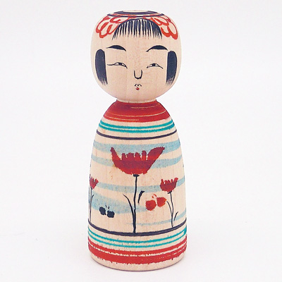 土湯系　阿部国敏　青空に花　2.5寸