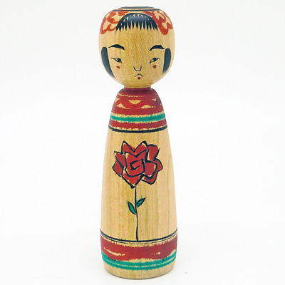 土湯系　阿部国敏　赤い花②　3.3寸