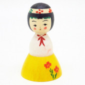 弥治郎系　新山真由美　アイドル風こけし　黄③