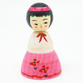 弥治郎系　新山真由美　アイドル風こけし　ピンク②