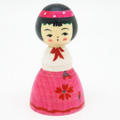 弥治郎系　新山真由美　アイドル風こけし　ピンク④