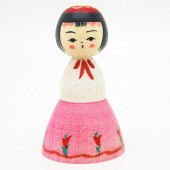 弥治郎系　新山真由美　アイドル風こけし　ピンク⑥