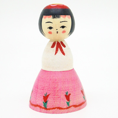 弥治郎系　新山真由美　アイドル風こけし　ピンク⑥